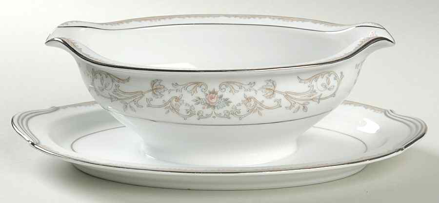 Westbrook Gravy Boat with Attached Underplate by Noritake-1