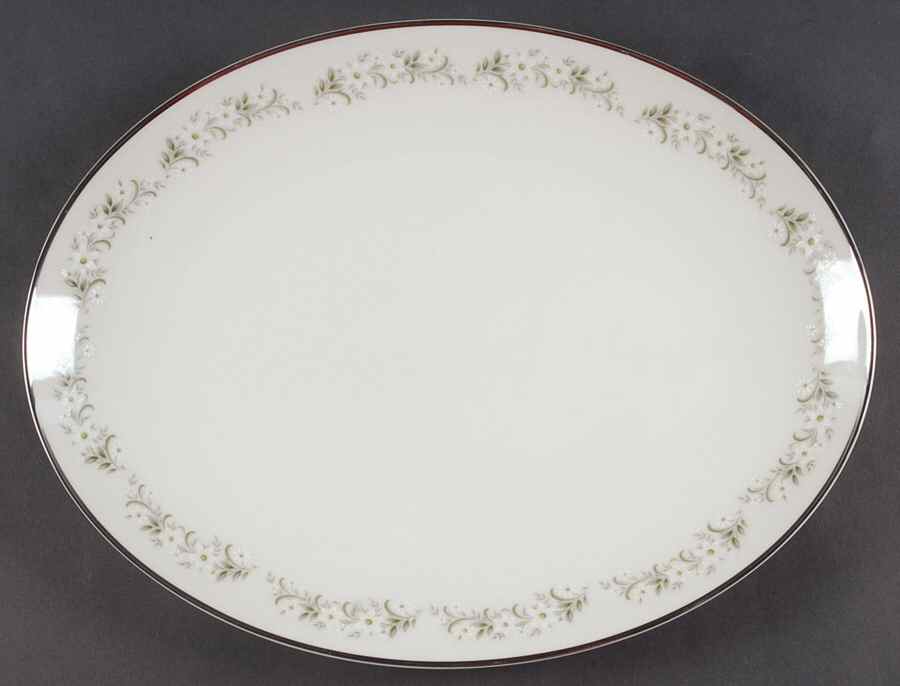 Weston 15" Oval Serving Platter by Noritake-1