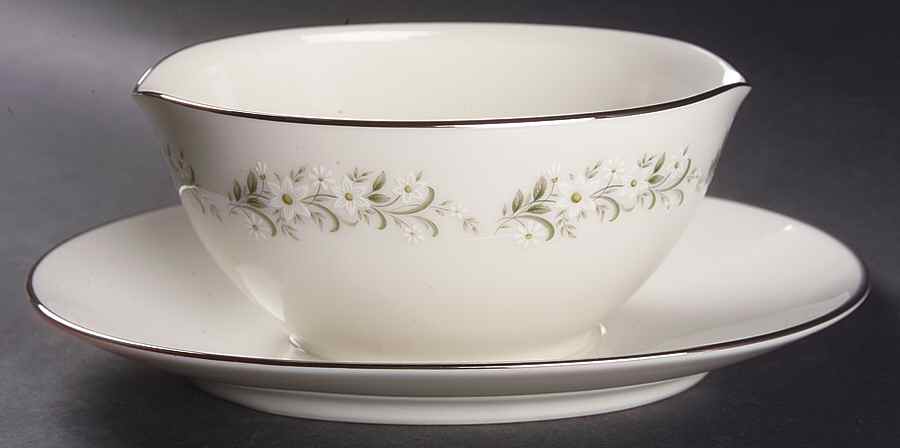 Weston Gravy Boat with Attached Underplate by Noritake-1