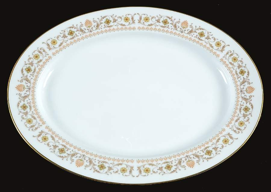 Westbury 13" Oval Serving Platter by Noritake-1