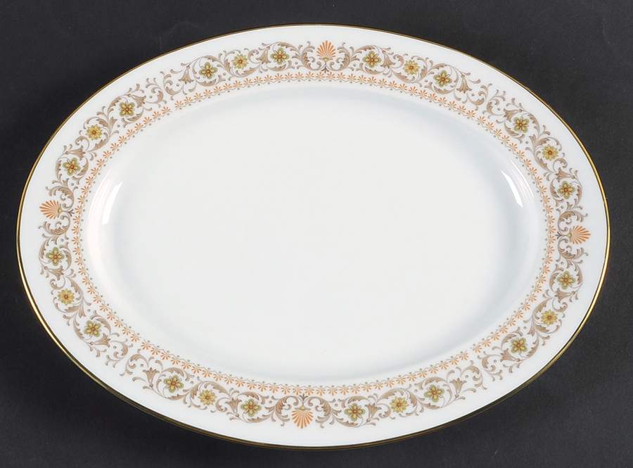 Westbury 11" Oval Serving Platter by Noritake-1