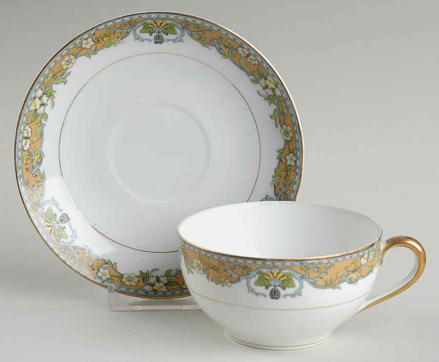Westminster Flat Cup & Saucer Set by Noritake-1