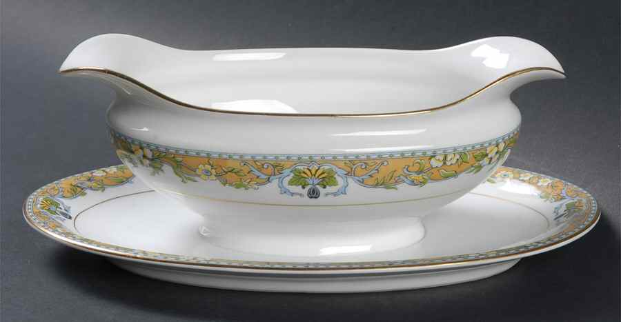 Westminster Gravy Boat with Attached Underplate by Noritake-1