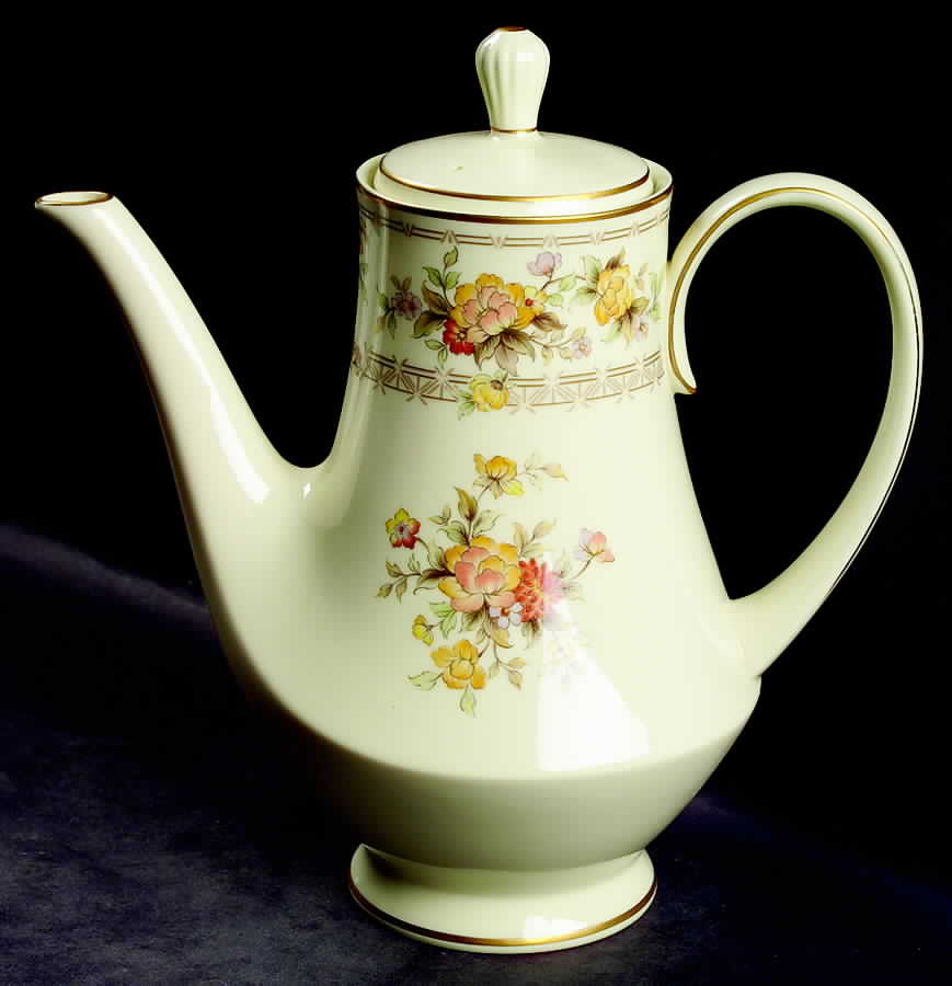 Westport Yellow Coffee Pot & Lid by Noritake-1