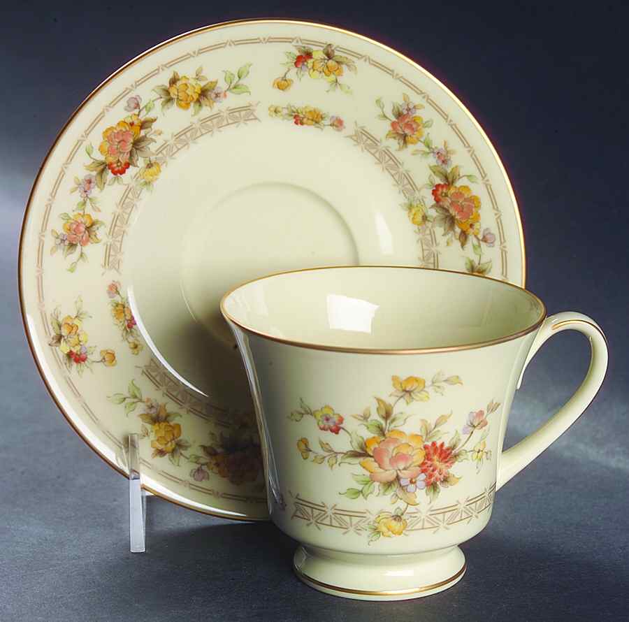 Westport Yellow Footed Cup & Saucer Set by Noritake-1