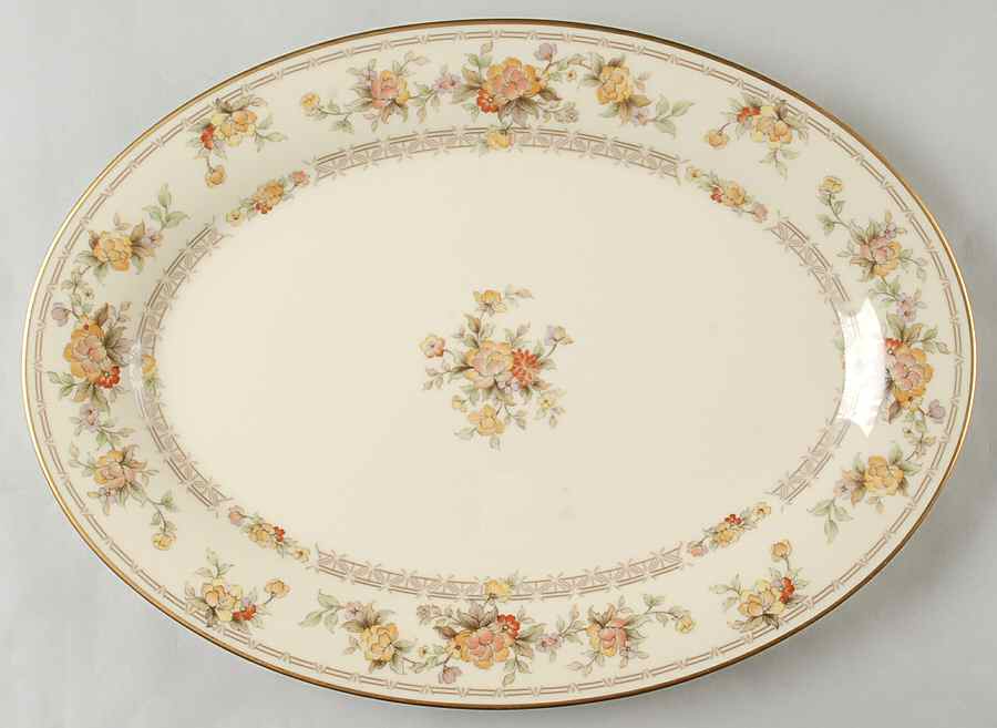 Westport Yellow 16" Oval Serving Platter by Noritake-1