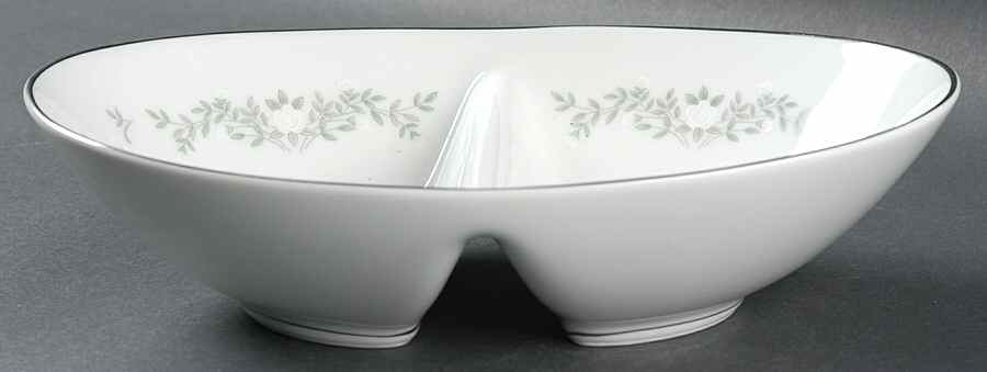 Westview 10" Oval Divided Vegetable Bowl by Noritake-1