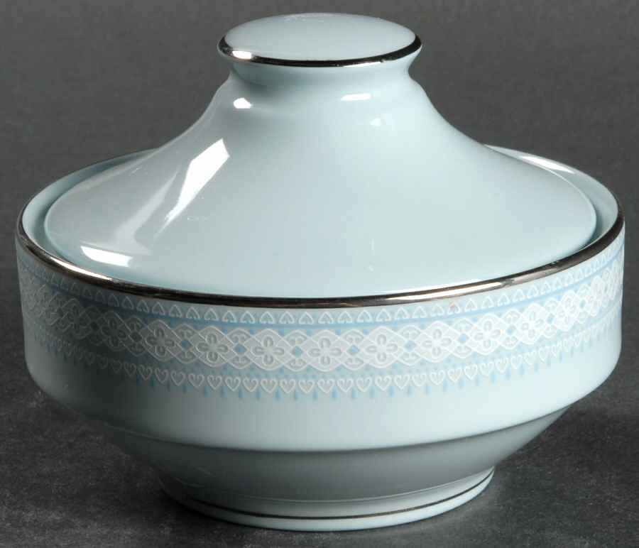 Wedding Veil Sugar Bowl & Lid by Noritake-1