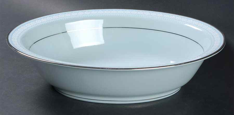 Wedding Veil 10" Oval Vegetable Bowl by Noritake-1