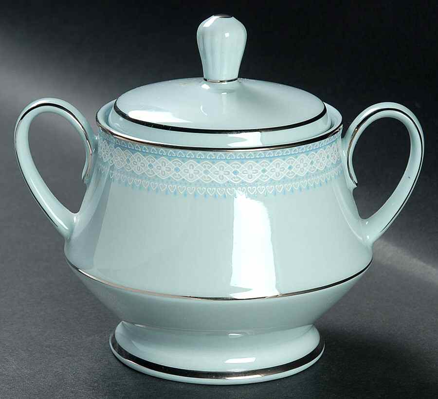 Wedding Veil Sugar Bowl & Lid by Noritake-1