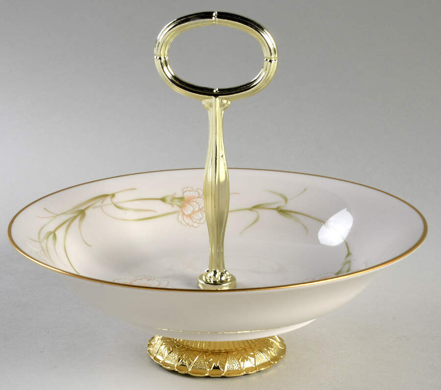 Weyburne 6"-7" Handled Footed Nut Dish HC by Noritake-1