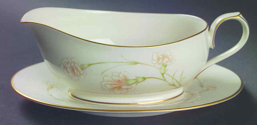 Weyburne Gravy Boat & Underplate (Relish/Butter) by Noritake-1