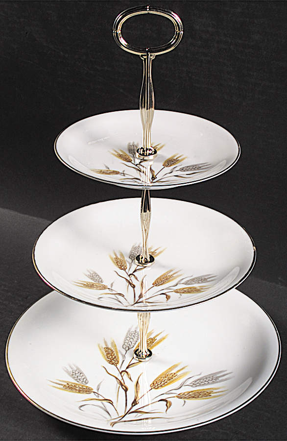 Wheaton 13 7/8"-14 1/4" 3-Tiered Serving Tray(DP,SP,BB) HC by Noritake-1