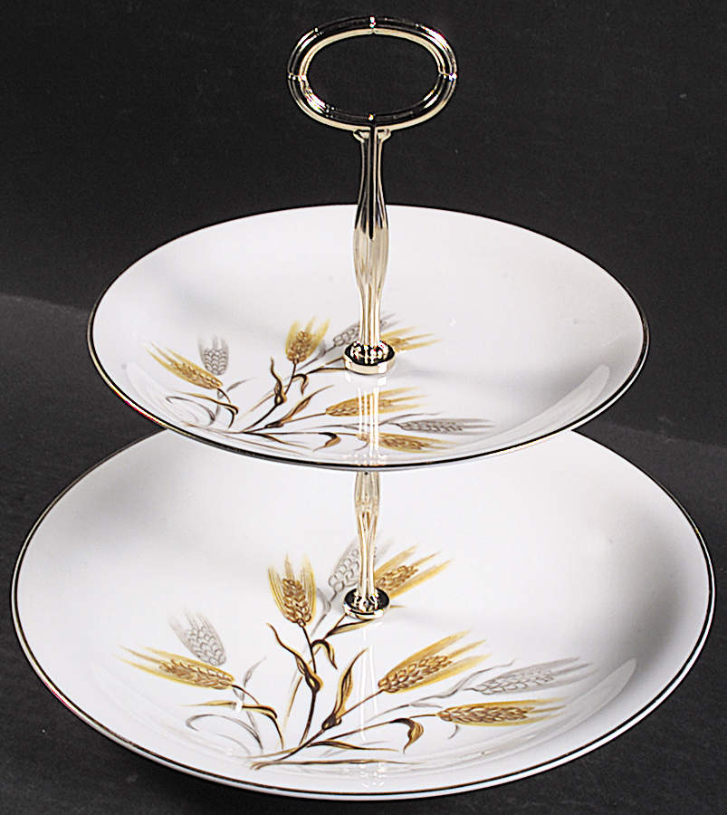 Wheaton 6 5/8"-10"  2 Tiered Serving Tray (Dp, Sp) HC by Noritake-1