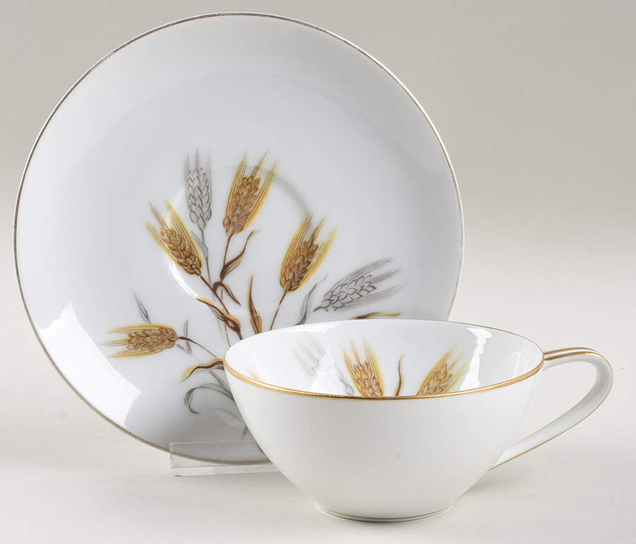 Wheaton Flat Cup & Saucer Set by Noritake-1