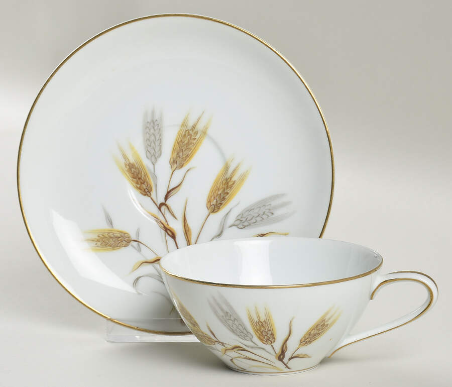 Wheaton Flat Cup & Saucer Set by Noritake-1