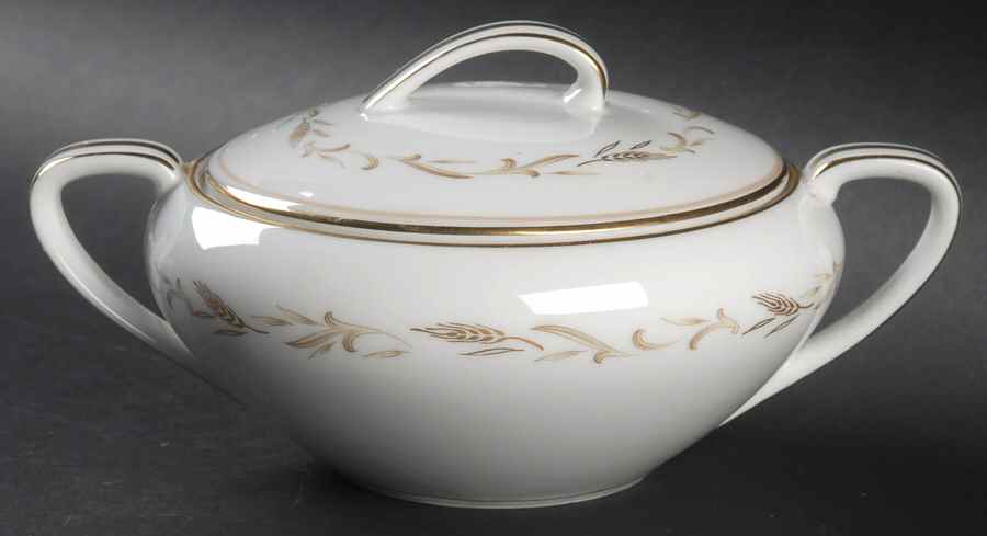 Wheatring Sugar Bowl & Lid by Noritake-1