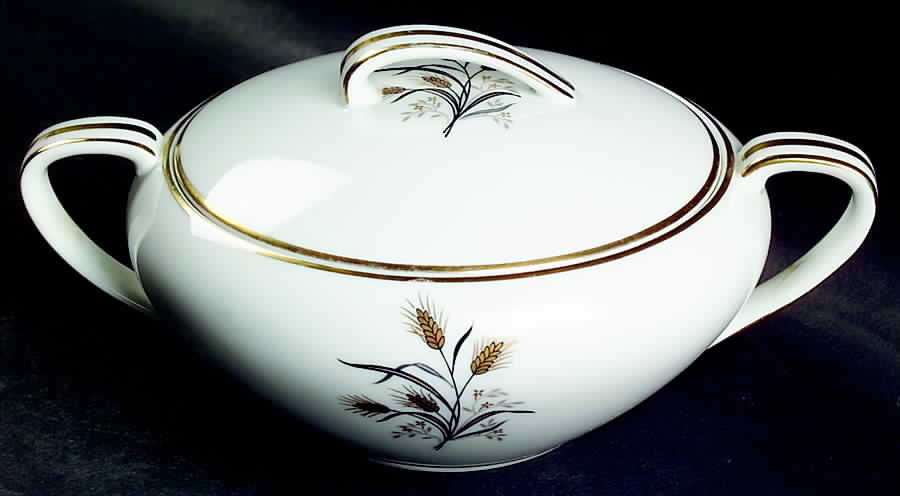 Wheatcroft Sugar Bowl & Lid by Noritake-1