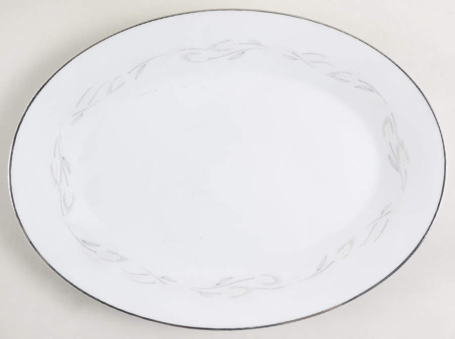 Wheatlane 12" Oval Serving Platter by Noritake-1