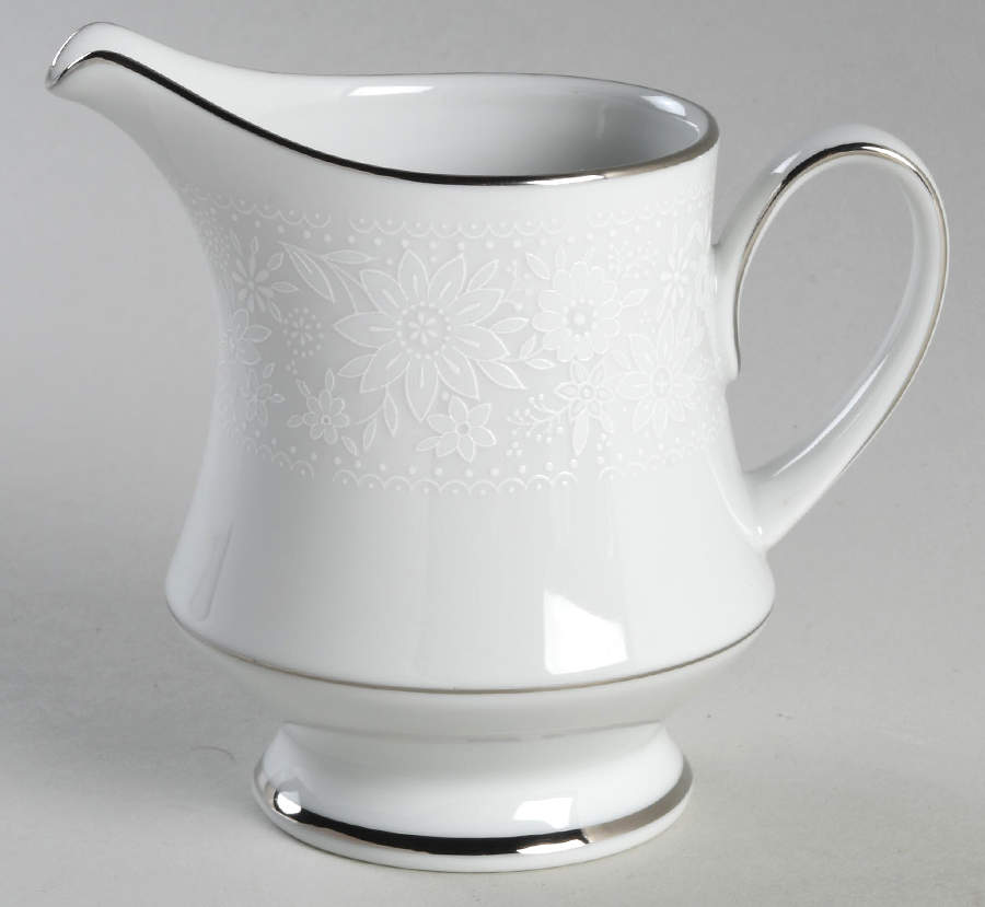 White Field Creamer by Noritake-1