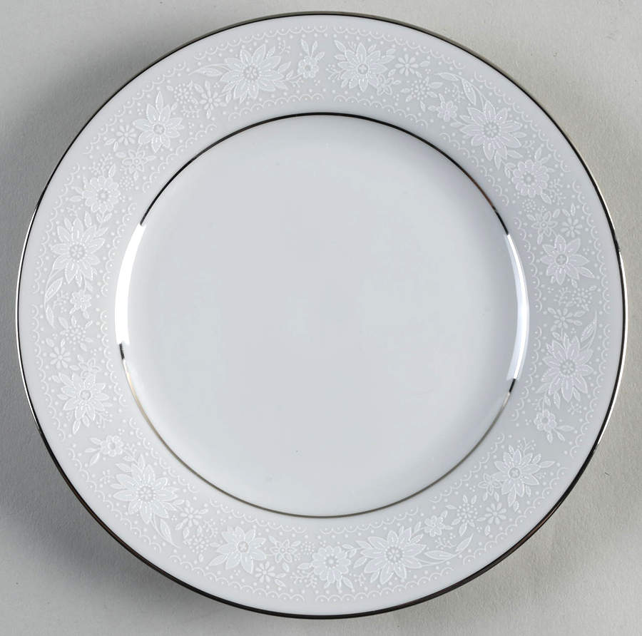 White Field Bread & Butter Plate by Noritake-1