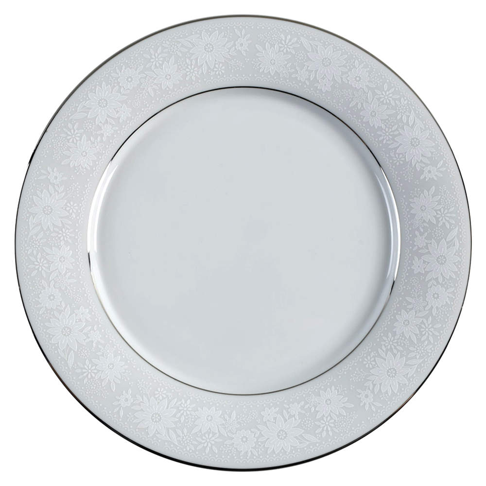 White Field Dinner Plate by Noritake-1