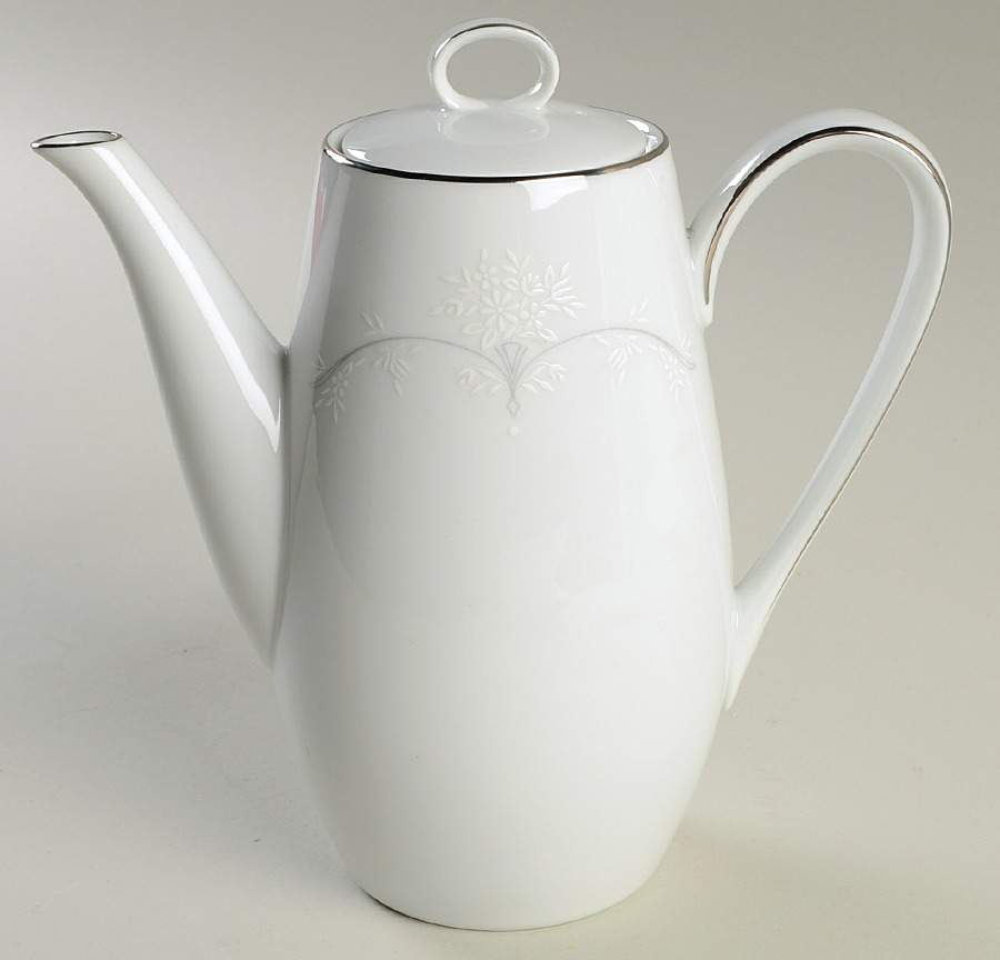 Whitebrook Mini Coffee Pot & Lid by Noritake-1