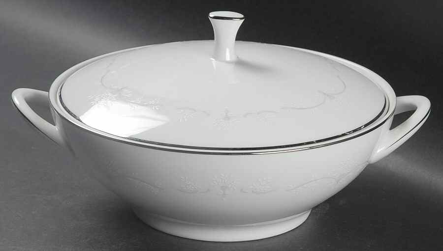 Whitebrook Round Covered Vegetable by Noritake-1