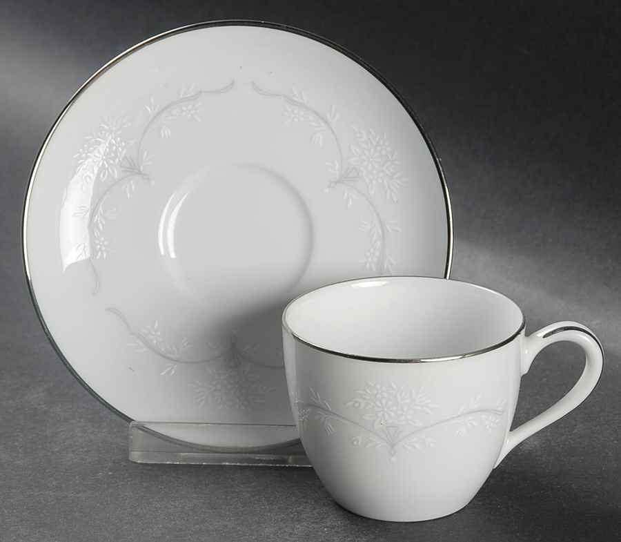 Whitebrook Flat Demitasse Cup & Saucer Set by Noritake-1