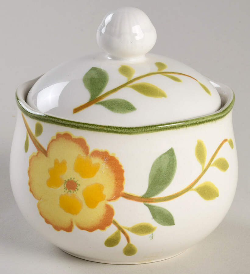 Whimsy Sugar Bowl & Lid by Noritake-1