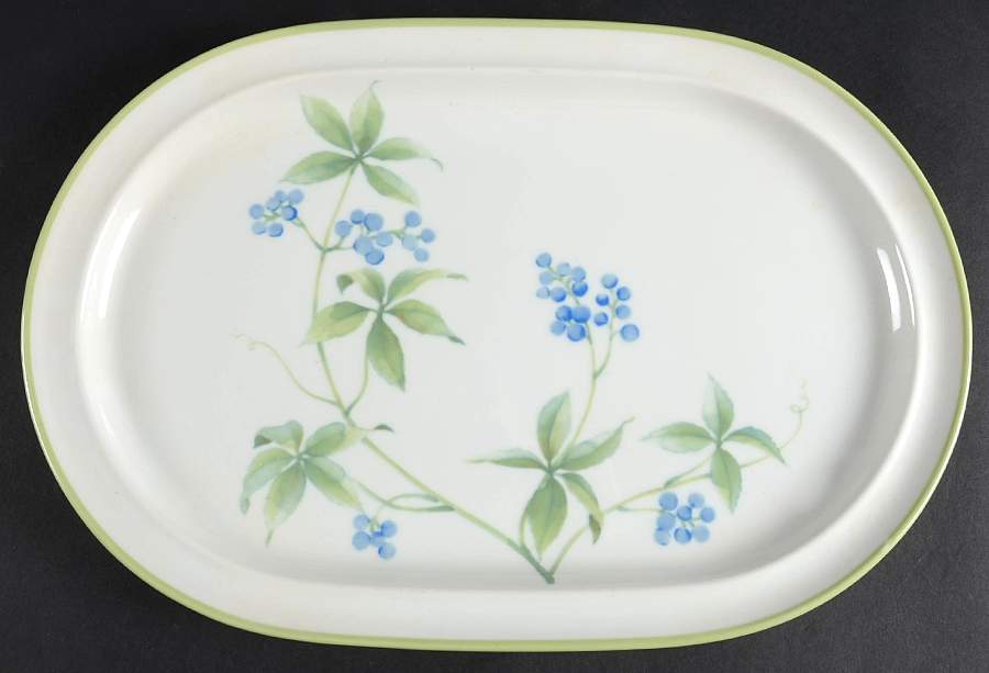 Whisper 14" Oval Serving Platter by Noritake-1