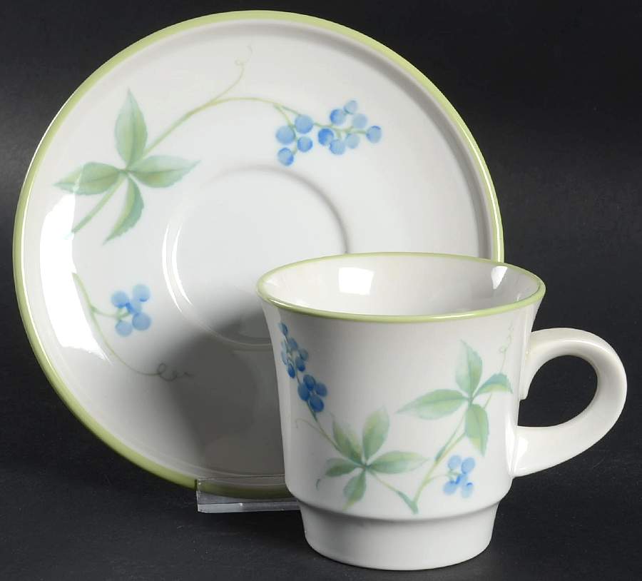 Whisper Flat Cup & Saucer Set by Noritake-1