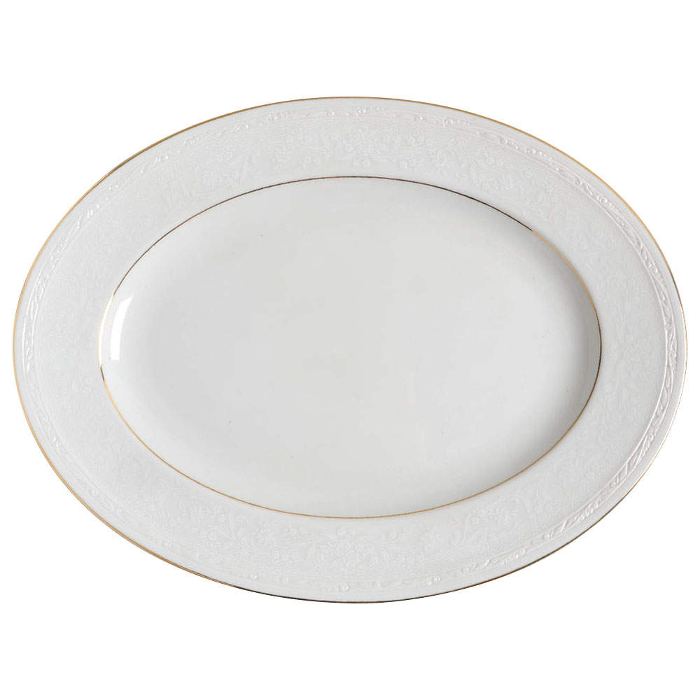 Whitecliff 13" Oval Serving Platter by Noritake-1