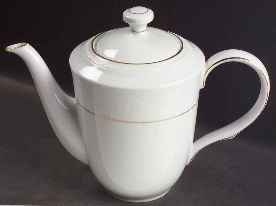 Whitecliff Tea/Coffee Pot & Lid by Noritake-1