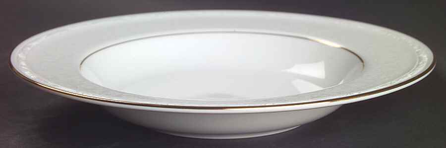 Whitecliff Rim Soup Bowl by Noritake-1