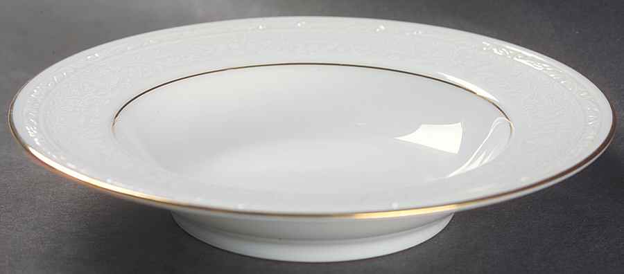 Whitecliff Rim Fruit/Dessert (Sauce) Bowl by Noritake-1