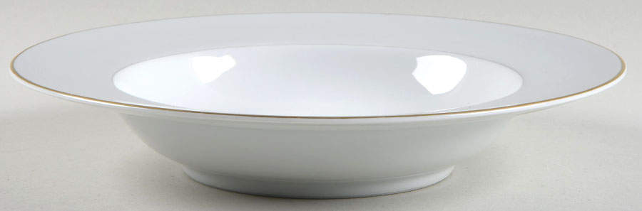 Whiterose Rim Soup Bowl by Noritake-1