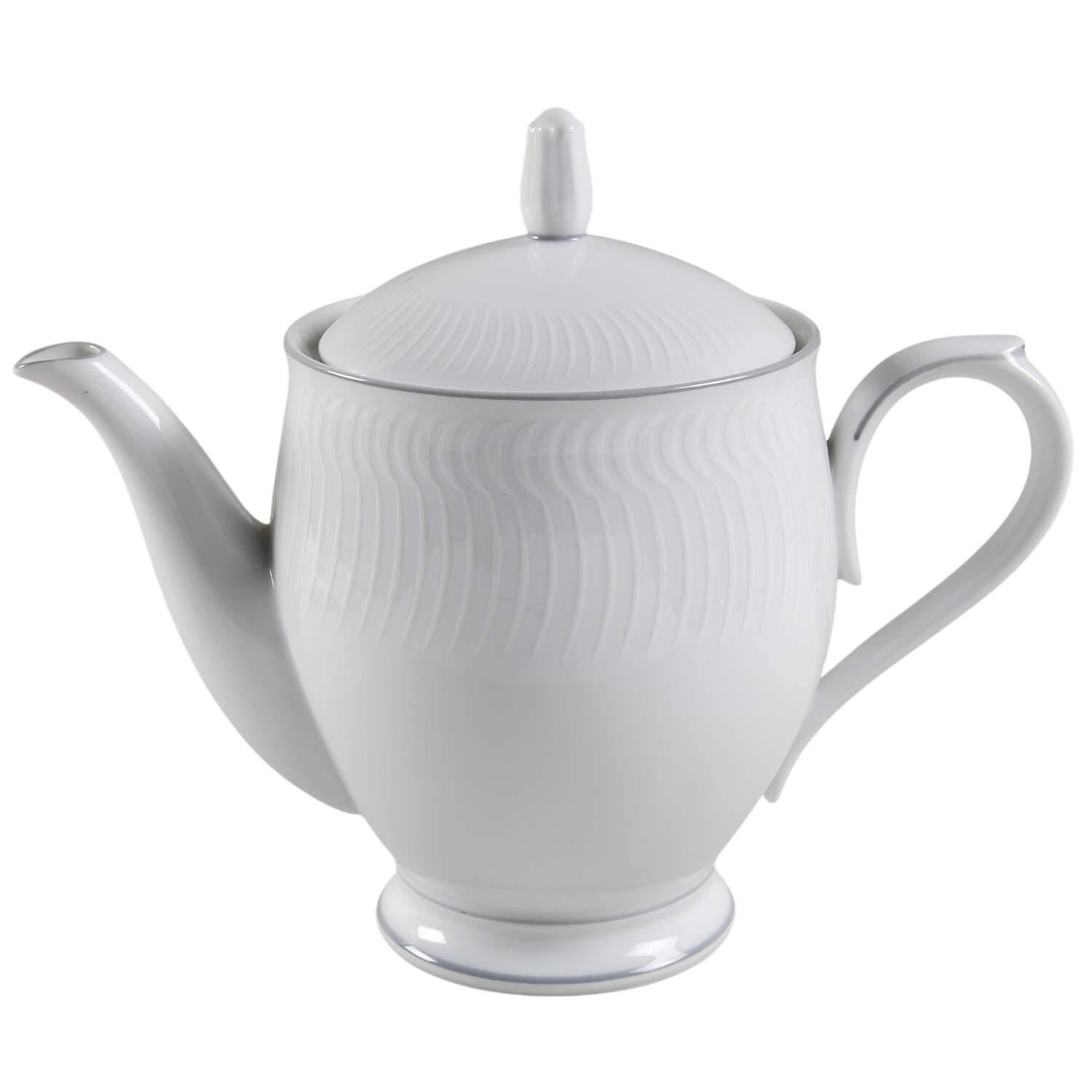 Whiteview Teapot & Lid by Noritake-1