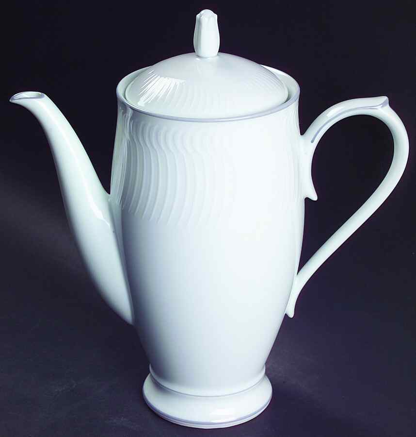 Whiteview Coffee Pot & Lid by Noritake-1