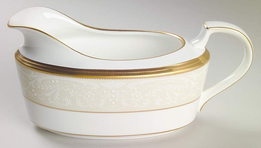 White Palace Gravy Boat by Noritake-1