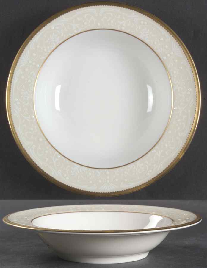 White Palace Rim Fruit/Dessert (Sauce) Bowl by Noritake-1