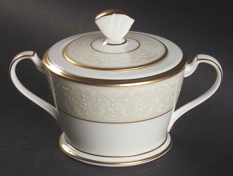 White Palace Sugar Bowl & Lid by Noritake-1