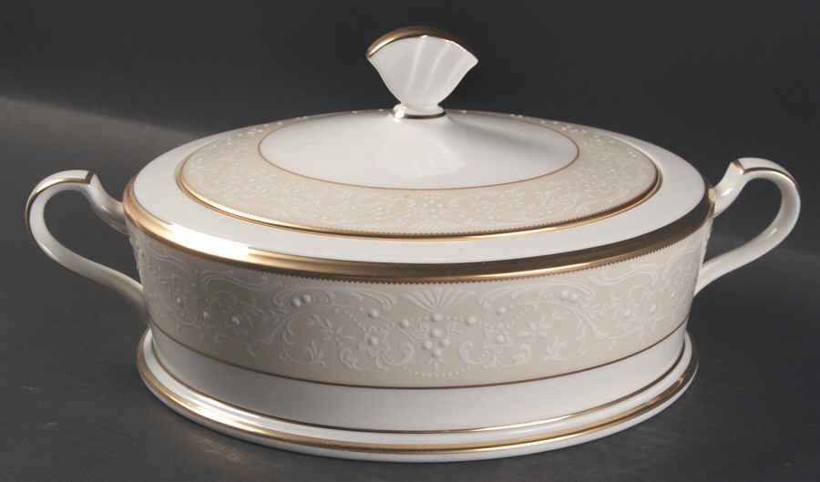 White Palace Round Covered Vegetable by Noritake-1