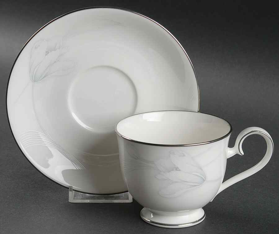Wind Blossom Footed Cup & Saucer Set by Noritake-1