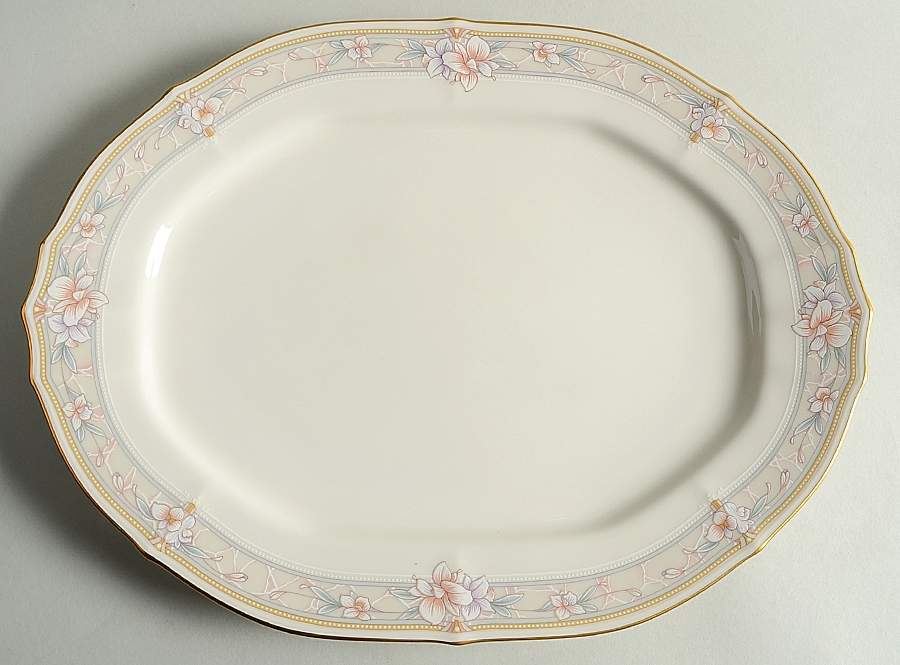 Windsor Garden 14" Oval Serving Platter by Noritake-1