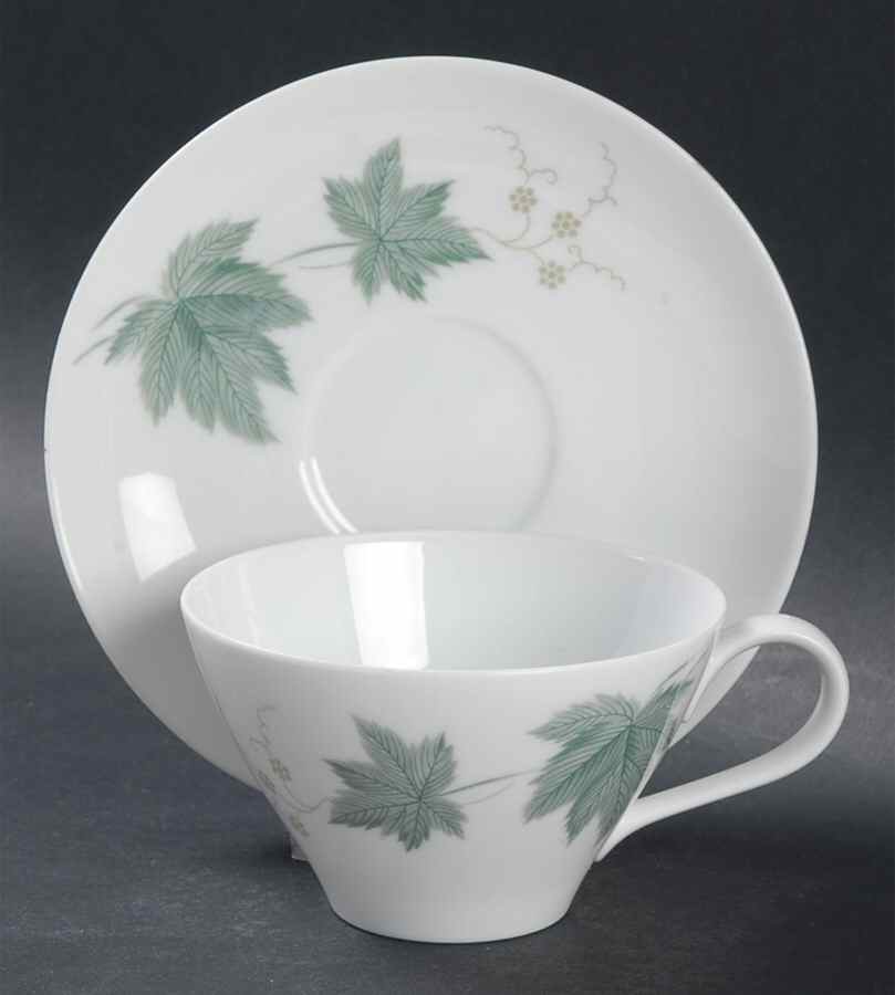 Wild Ivy Flat Cup & Saucer Set by Noritake-1