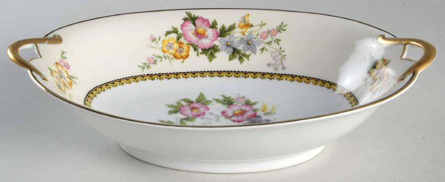 Wildfleur 9" Oval Vegetable Bowl by Noritake-1