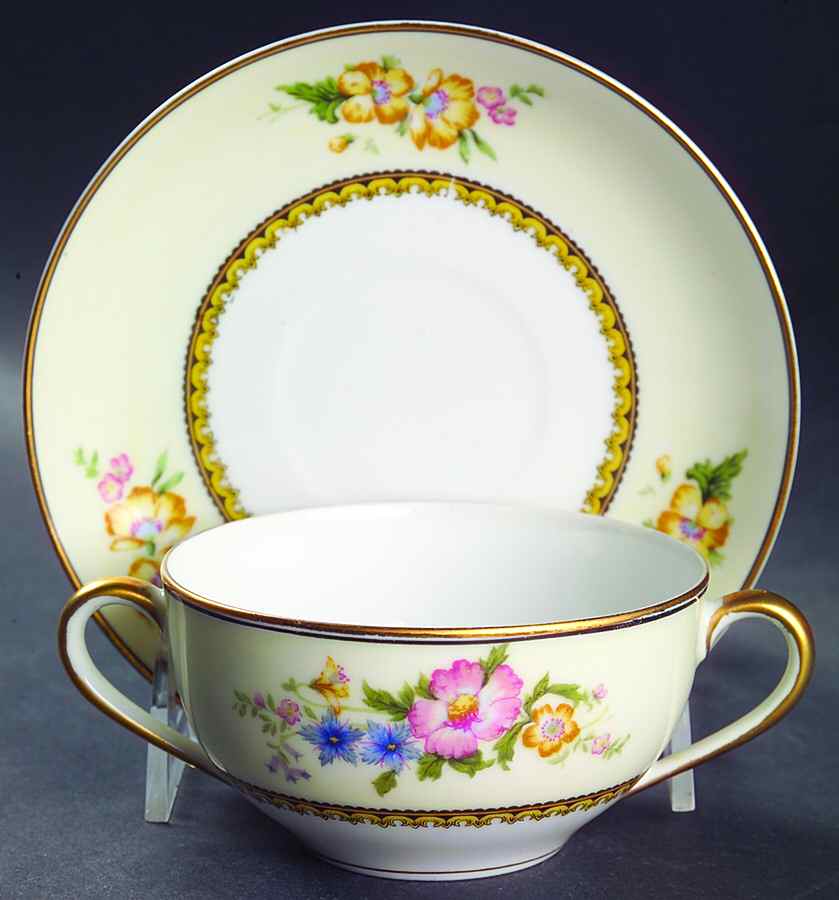 Wildfleur Flat Bouillon Cup & Saucer by Noritake-1