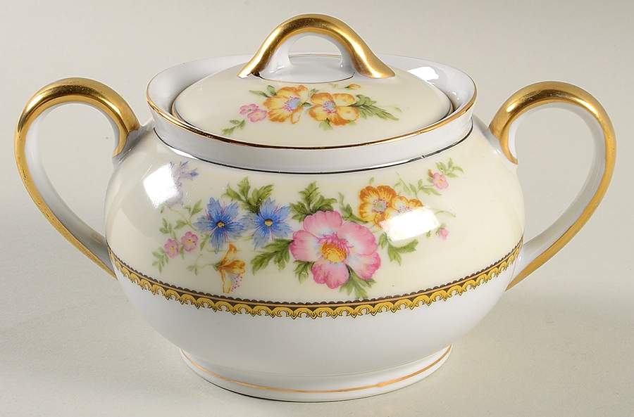Wildfleur Sugar Bowl & Lid by Noritake-1
