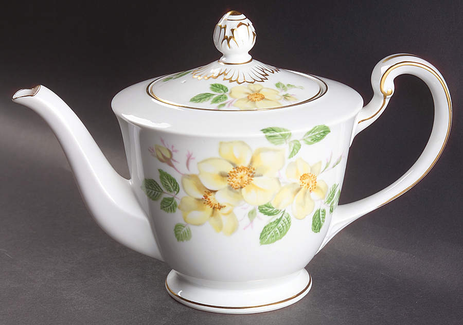 Wildrose Teapot & Lid by Noritake-1